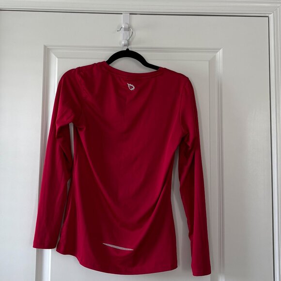 Baleaf’s Women's Red UPF 50+ Long-Sleeve Quick-Dry Running Shirt Size Small - Picture 2 of 8